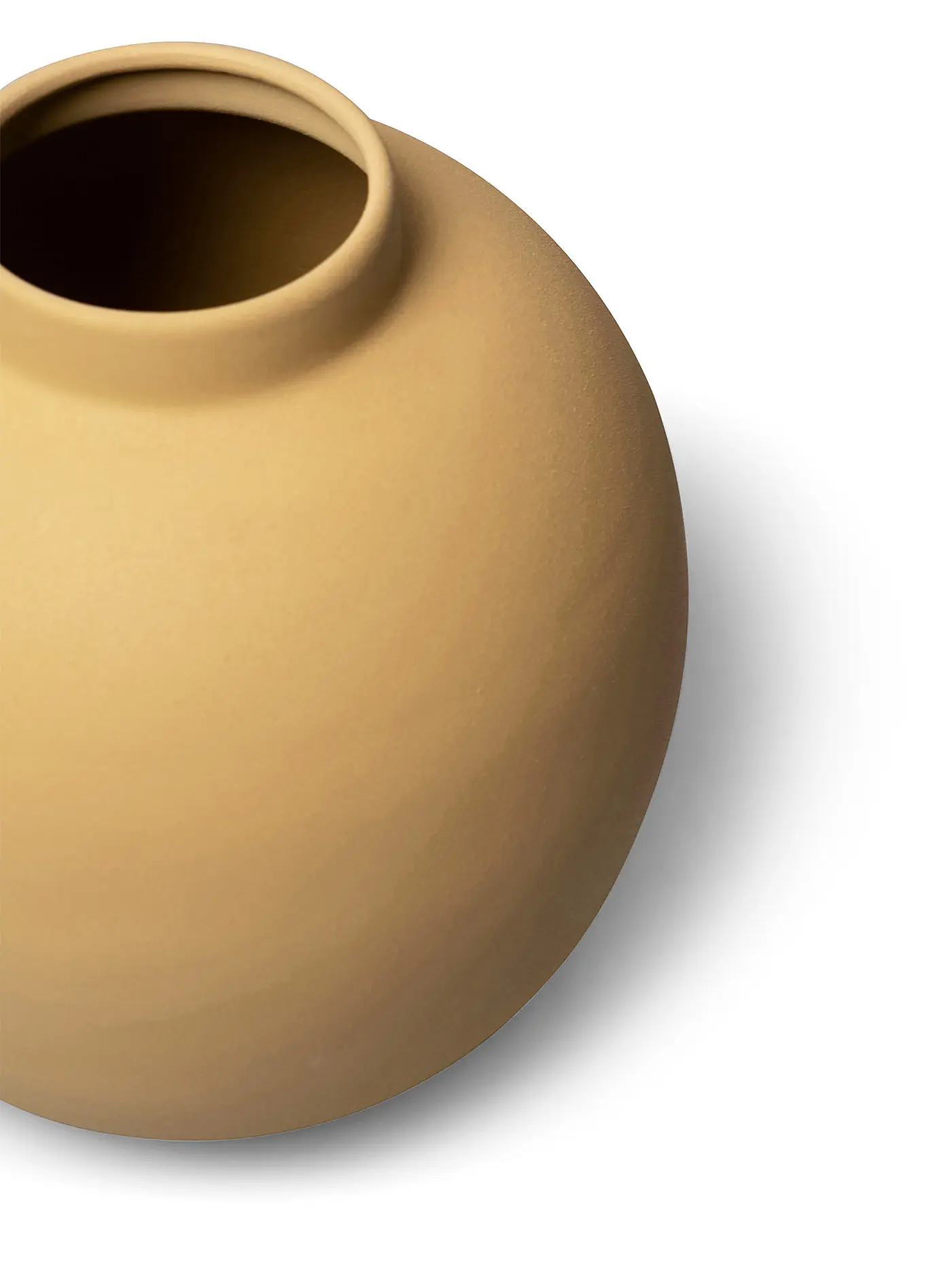 FYNCH HATTON | Metallvase 19cm klein MOYA Corn | gelb